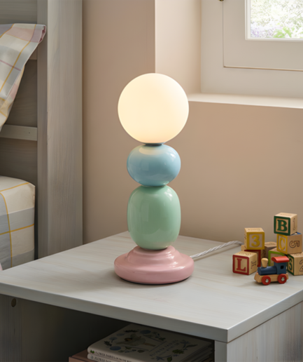 Pastel Stack Table Lamp